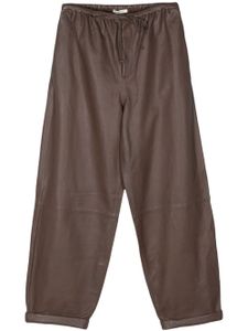 By Malene Birger pantalon droit Joanni à taille haute - Marron