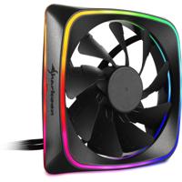 Sharkoon rgb shark lights case fan (zwart, 120 x 120 x 25 mm)