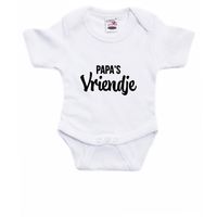 Papas vriendje cadeau baby rompertje wit jongens