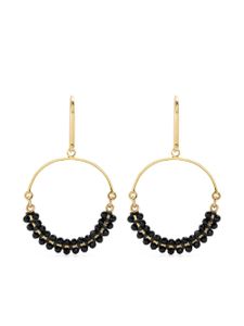 ISABEL MARANT Cesaria crystal-embellished earrings - BLACK