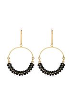 ISABEL MARANT Cesaria crystal-embellished earrings - BLACK - thumbnail