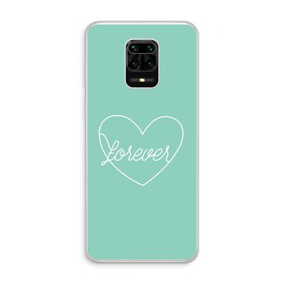 Forever heart pastel: Xiaomi Redmi Note 10 Lite Transparant Hoesje