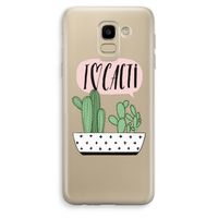 I love cacti: Samsung Galaxy J6 (2018) Transparant Hoesje