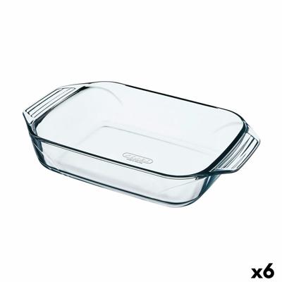 Ovenschaal Pyrex Irresistible Transparant Glas Rechthoekig 35 x 23,1 x 6,5 cm (6 Stuks)