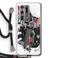 Dissimulation du réel: Huawei P40 Pro Plus Transparant Hoesje met koord