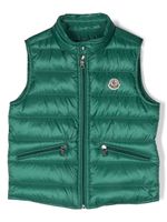 Moncler Enfant gilet matelassé à fermeture zippée - Vert - thumbnail