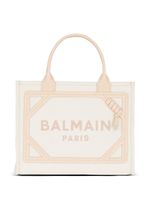 Balmain petit sac cabas B-Army en toile - Tons neutres - thumbnail