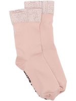 Wolford x Sergio Rossi chaussettes à ornements en cristal - Rose