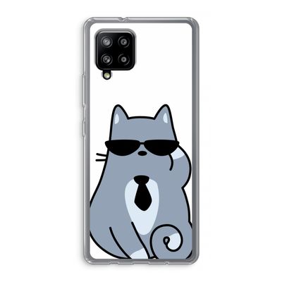 Cool cat: Samsung Galaxy A42 5G Transparant Hoesje
