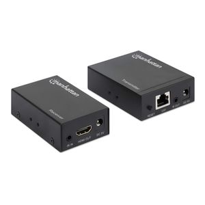 Manhattan 207461 Extender (verlenging) HDMI, LAN (10/100/1000 MBit/s) via netwerkkabel RJ45 50 m