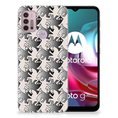 Motorola Moto G30 | G10 | TPU Hoesje | Salamander Grey