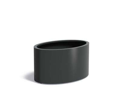 Aluminium plantenbak Ellipse 120x80x60cm.