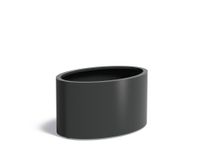 Aluminium plantenbak Ellipse 120x80x60cm.