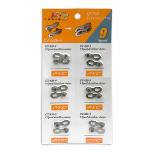 Pyc P.y.c. kettingschakel 9 speed per 6 stuks op kaart