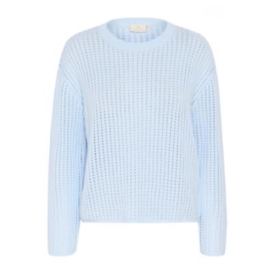 Kaffe - Blauw | Dames | Trui | Blauw | XL | regular | Kamst mode