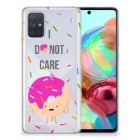 Samsung Galaxy A71 Siliconen Case Donut Roze