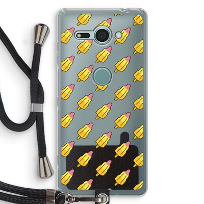 Waterijsjes: Sony Xperia XZ2 Compact Transparant Hoesje met koord
