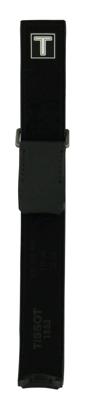 Horlogeband Smartwatch Tissot T600036491 / T0914204604100A Leder Zwart 22mm