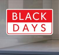 Black friday sticker monochrome Black Days