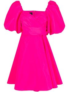 PINKO robe évasée à manches bouffantes - Rose