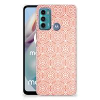Motorola Moto G60 | TPU bumper | Pattern Orange Motorola Moto G60 | TPU bumper | Pattern Orange