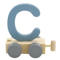 JeP kids houten treinletter C-blauw
