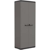 KIS Più hoge opbergkast - 68 x 39 x 166 cm - antraciet grijs en zwart