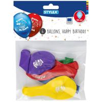 Stylex Happy Birthday Ballonnen 6 Stuks - thumbnail