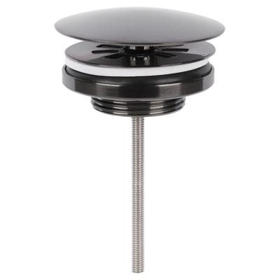 Differnz afvoerplug always open | gun metal | 72mm