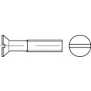 TOOLCRAFT TO-5450397 Verzonken schroeven M4 16 mm Sleuf DIN 963 Messing Galvanisch vernikkeld 200 stuk(s)