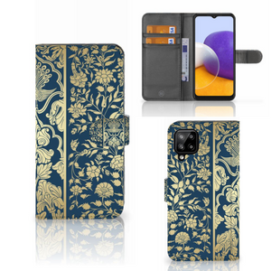 Samsung Galaxy A22 4G | M22 Hoesje Beige Flowers