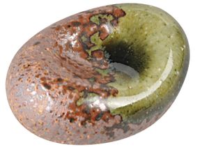 Eetstokjes Onderzetter Groen/Oranje - Keramiek - 5cm