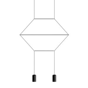 Vibia - Wireflow Lineal 0320 hanglamp Zwart