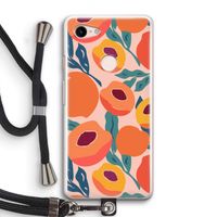 Perzik: Pixel 3 Transparant Hoesje met koord