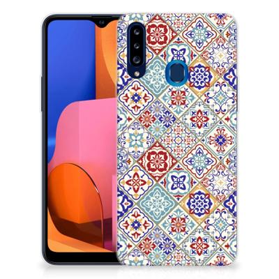 Samsung Galaxy A20s | TPU | Siliconen hoesje | Tiles Color Samsung Galaxy A20s | TPU | Siliconen hoesje | Tiles Color