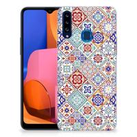 Samsung Galaxy A20s | TPU | Siliconen hoesje | Tiles Color