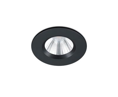Trio Badkamer inbouwspotZagros met led rond zwart - 650710132