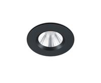 Trio Badkamer inbouwspotZagros met led rond zwart - 650710132