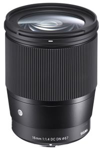 Sigma 16mm / f 1.4 DC DN C SO MILC Groothoeklens Zwart