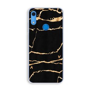 Gouden marmer: Huawei Y6s Transparant Hoesje