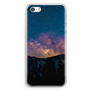 Travel to space: iPhone 5 / 5S / SE Transparant Hoesje