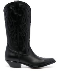 Sonora bottes Santa Fe en cuir - Noir