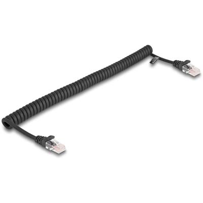 Delock 87992 RJ45 Netwerkkabel, patchkabel CAT 5e 1.00 m Zwart 1 stuk(s)
