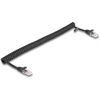 Delock 87992 RJ45 Netwerkkabel, patchkabel CAT 5e 1.00 m Zwart 1 stuk(s)