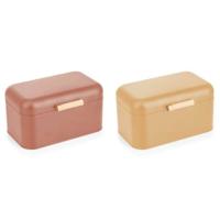 Broodmand DKD Home Decor 30,50 x 20,7 x 15 cm Metaal Terra cotta Geel Vintage (2 Stuks)