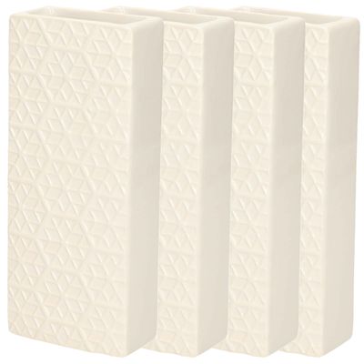 Witte luchtbevochtigers/waterverdampers 5x stuks van aardewerk