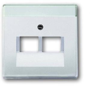Busch-Jaeger 2CKA001710A3764 UAE-, IAE-, ISDN-contactdoos Afdekking Puur RVS RVS 1 stuk(s)