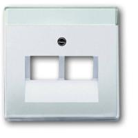 Busch-Jaeger 2CKA001710A3764 UAE-, IAE-, ISDN-contactdoos Afdekking Puur RVS RVS 1 stuk(s)