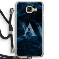 Midnight Marble: Samsung Galaxy A5 (2016) Transparant Hoesje met koord