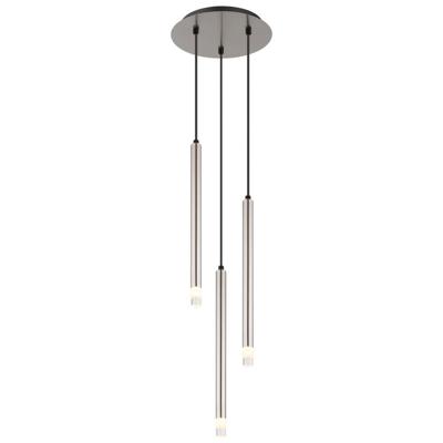 Globo Design hanglampRyan 3-lichts nikkel - 15629N-3
